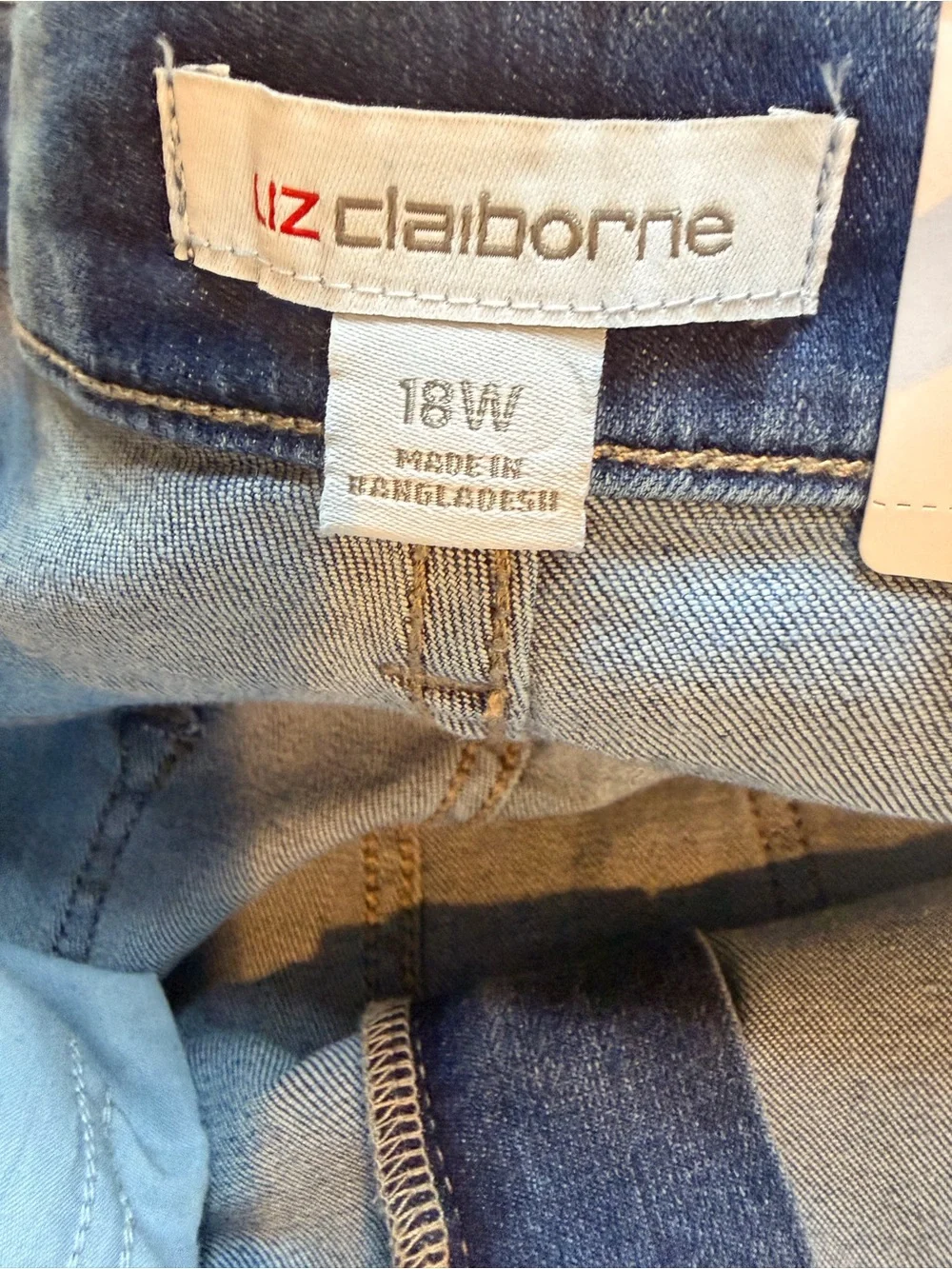 Liz Claiborne Wide Leg High Rise Plus Jean - Picture 6 of 6
